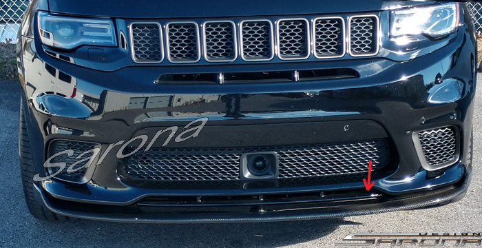 Custom Jeep Grand Cherokee  SUV/SAV/Crossover Front Lip/Splitter (2017 - 2021) - $1090.00 (Part #JP-028-FA)